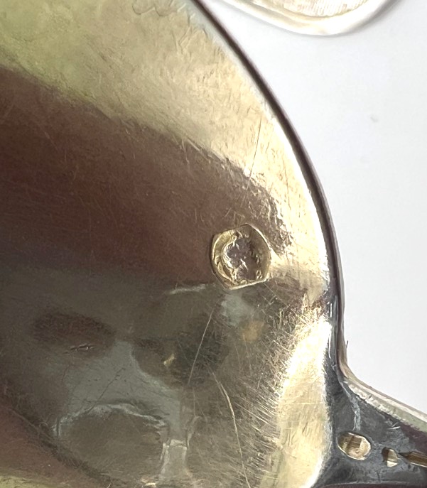 12 cuillères à café en argent massif et vermeil-photo-2