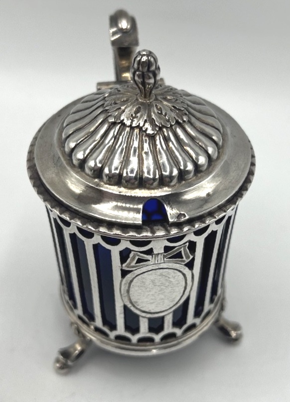 Moutardier en argent massif époque 18ème-photo-2