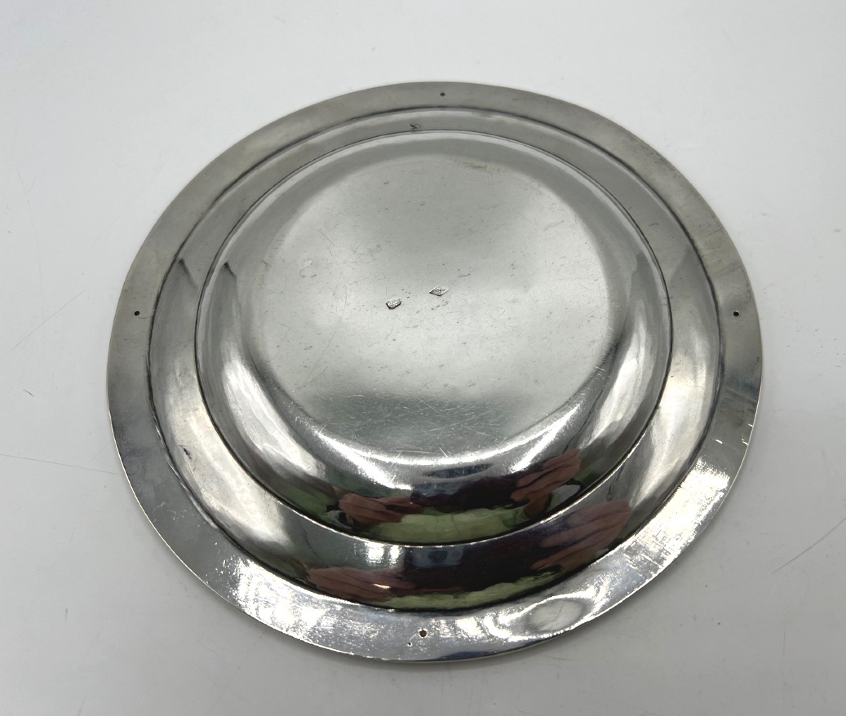 Solid Silver Plate, 19th Century-photo-2
