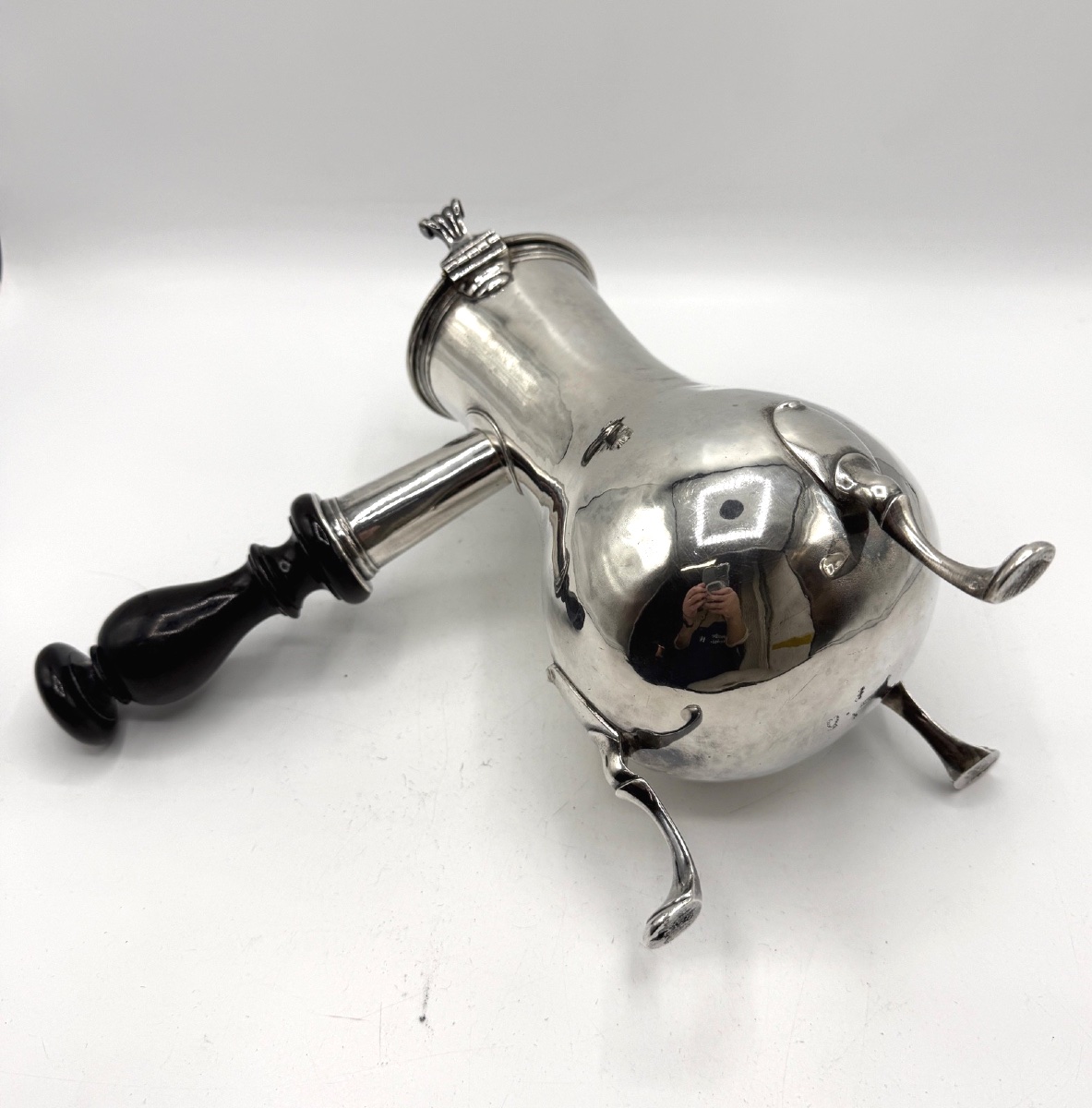 Chocolatière tripode en argent massif, Montpellier, 1731-1734-photo-6