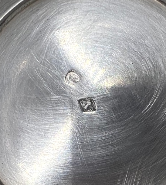 Soupière ronde en argent massif-photo-2