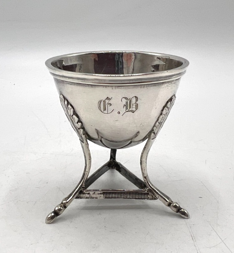 Solid Silver Tripod Egg Cup