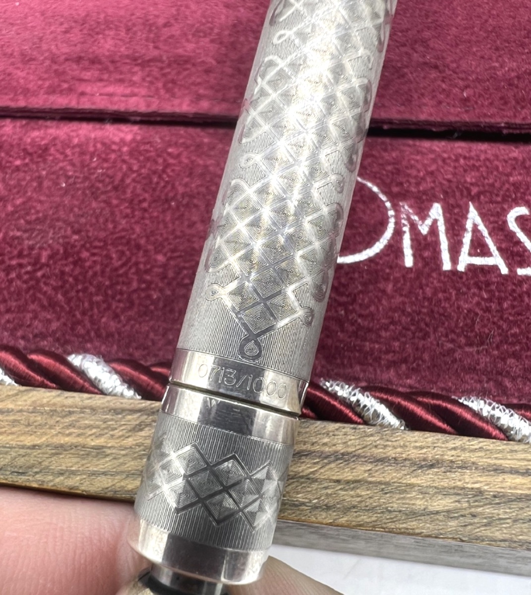 Stylo Plume en argent massif par Omas-photo-4