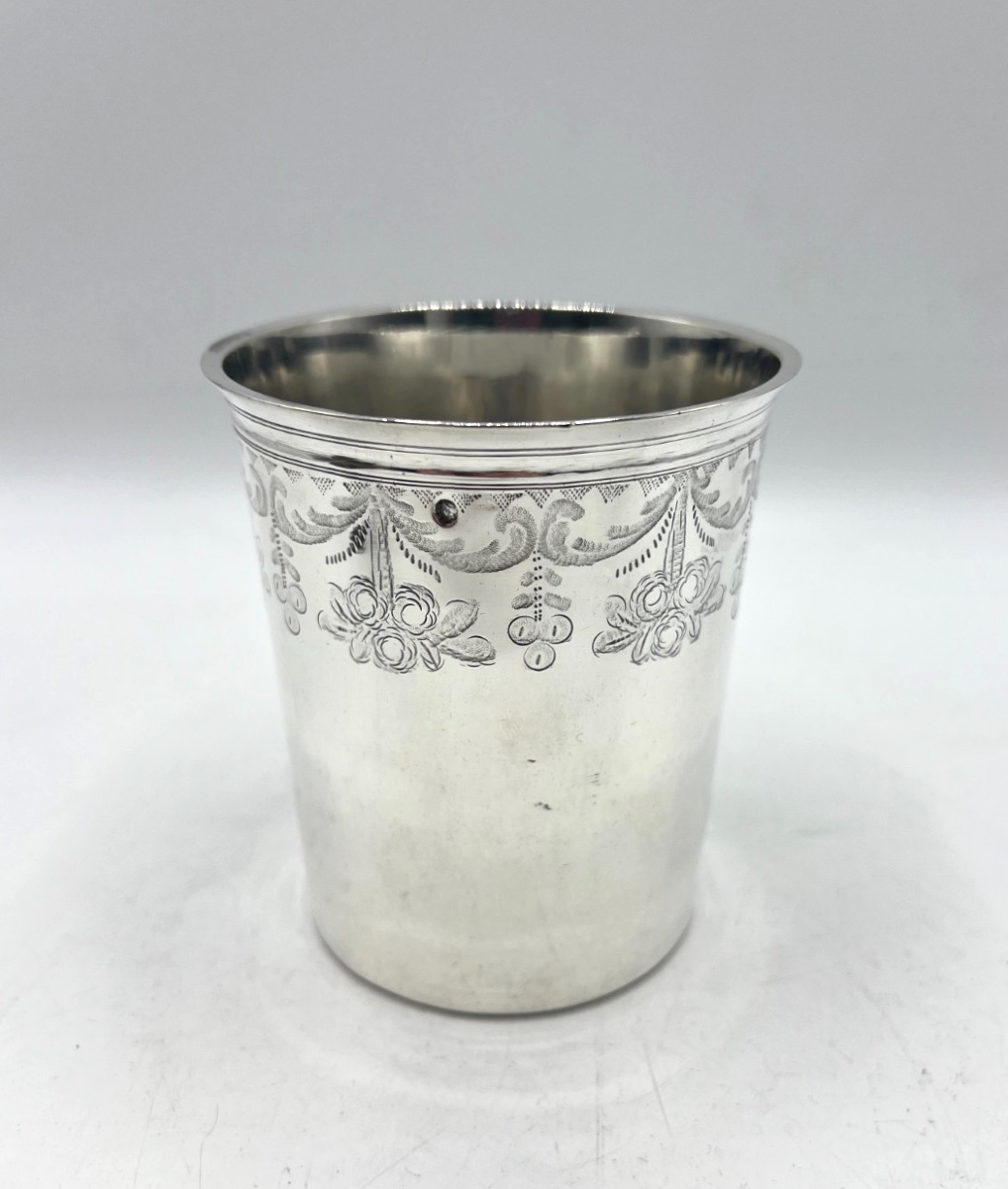 Timbale droite en argent massif Vieillard-photo-1