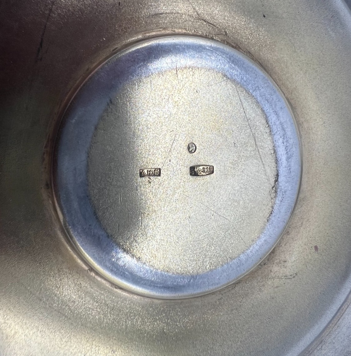 Solid Silver And Enamel Cup And Saucer, Russia-photo-2