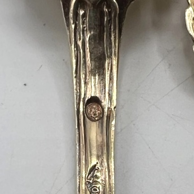 Set Of 12 Silver-gilt Salt Scoops-photo-3