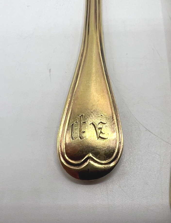 Set Of 12 Silver-gilt Salt Scoops-photo-1