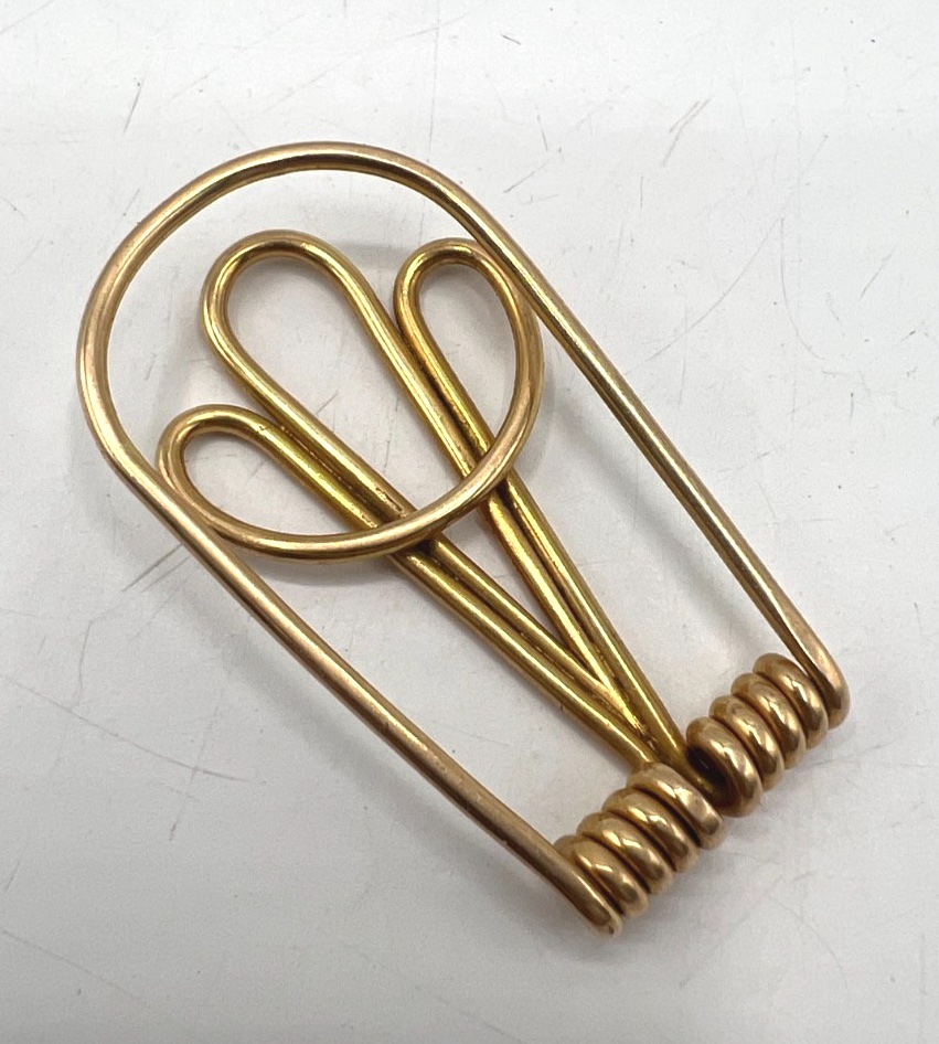 Pince à billets en or jaune-photo-3