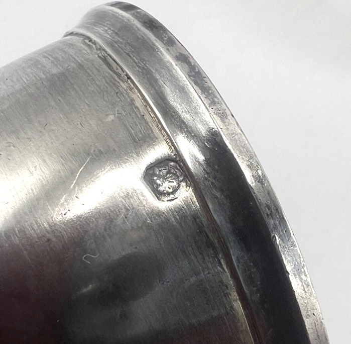 Set Of 6 Solid Silver Diabolo Egg Cups-photo-3