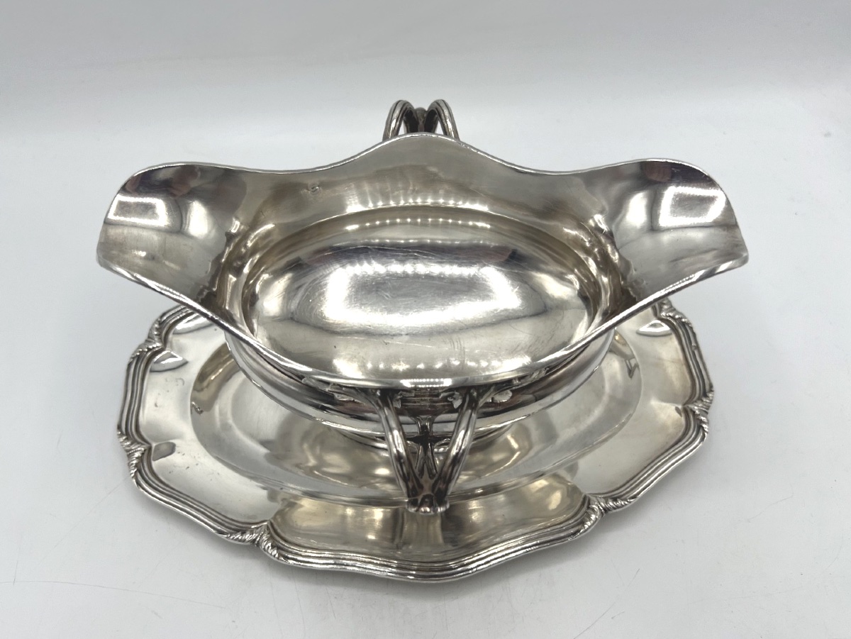 Sauce Boat In Sterling Silver By Cardeilhac-photo-4