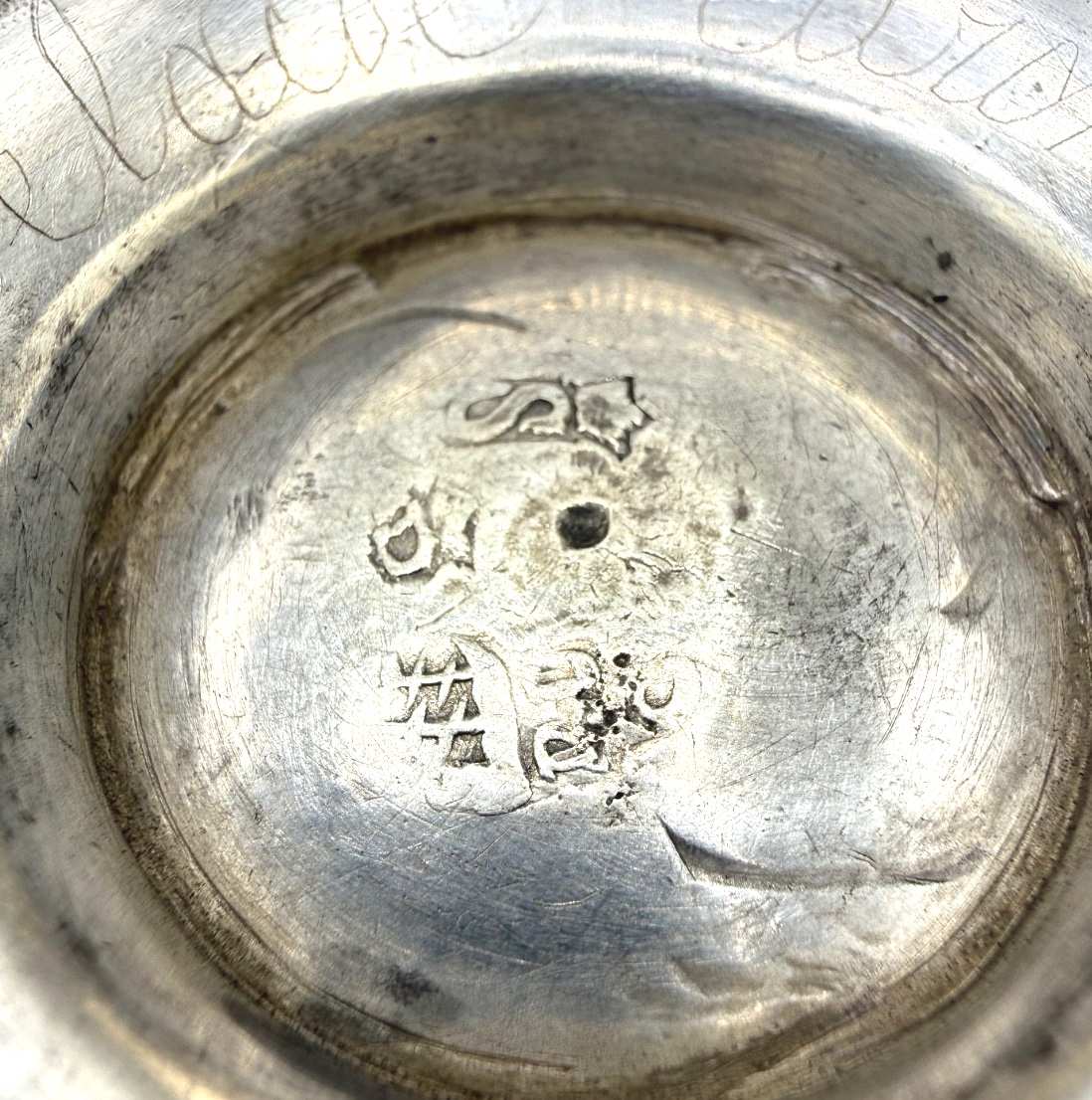 Timbale tulipe en argent massif époque 18ème, Dieppe-photo-2