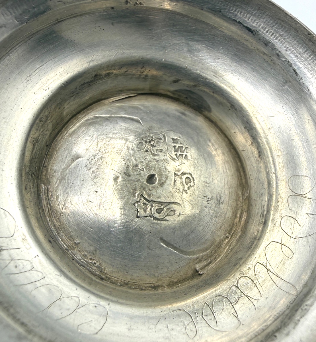 Timbale tulipe en argent massif époque 18ème, Dieppe-photo-3