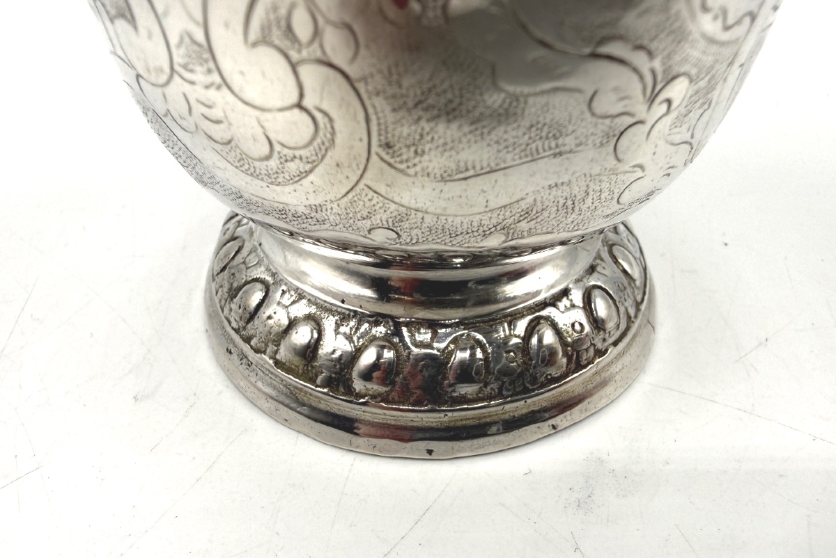 Timbale tulipe en argent massif époque 18ème, Dieppe-photo-4