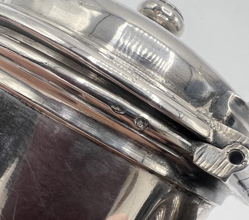 Solid Silver Coffee Pot 18th Century-photo-4