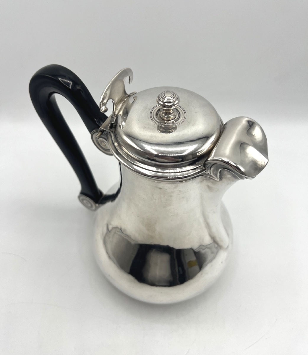Solid Silver Coffee Pot 18th Century-photo-2
