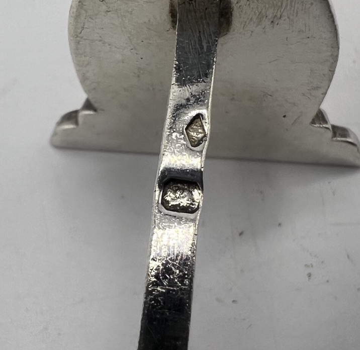 12 porte couteaux en argent massif par Sanoner-photo-2