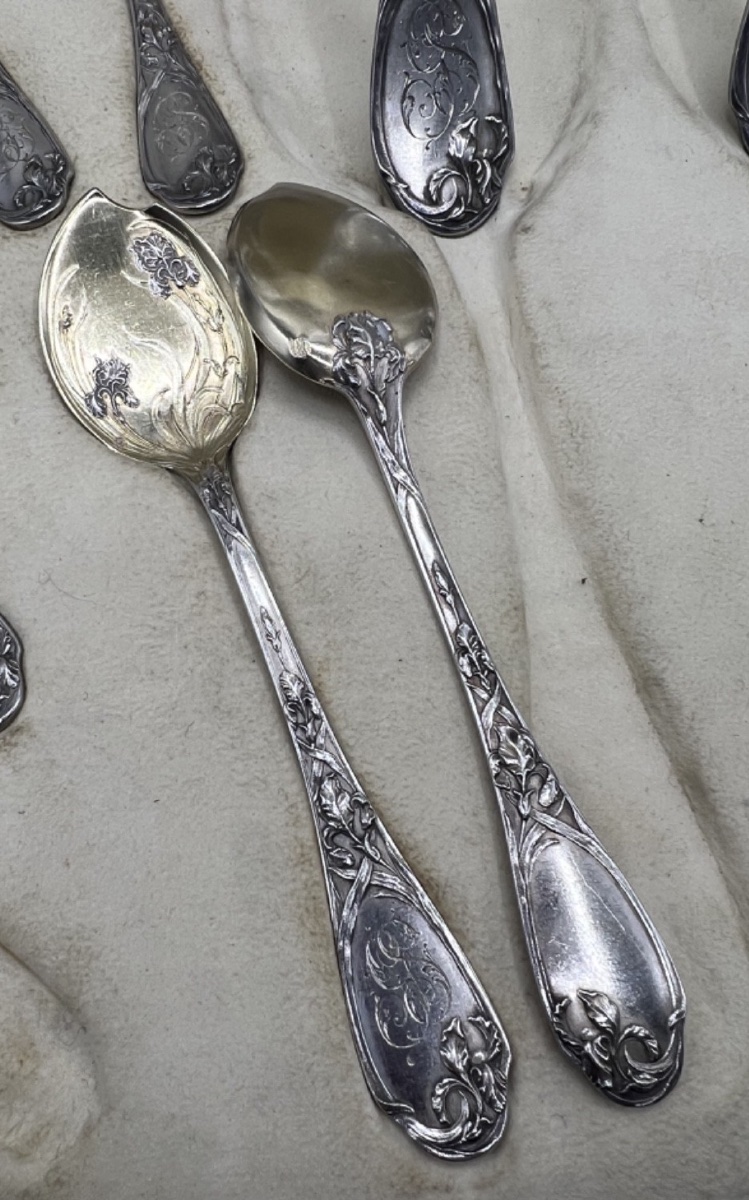 14-piece Ice Service In Sterling Silver And Vermeil By Puiforcat-photo-4