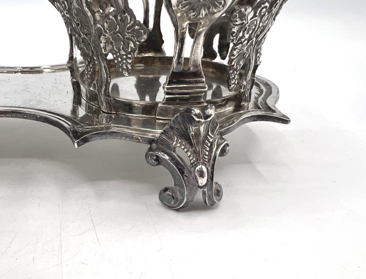 Solid Silver Oil And Vinegar Cruet, 18th Century, Lille-photo-4