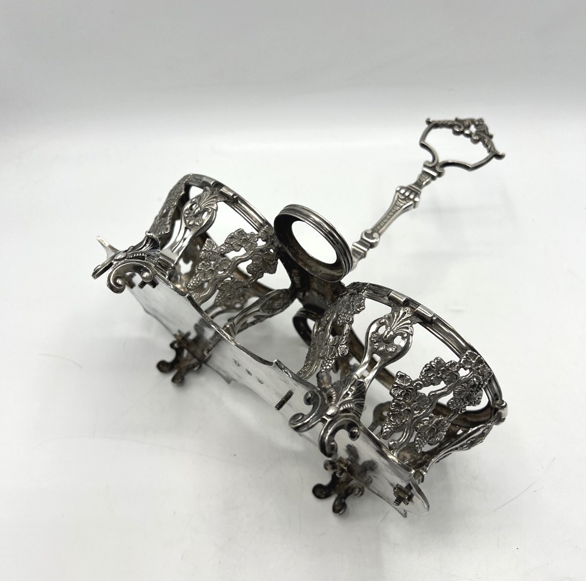 Solid Silver Oil And Vinegar Cruet, 18th Century, Lille-photo-2