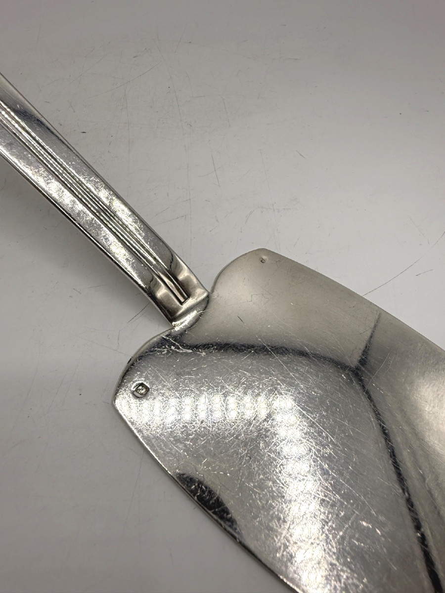Pelle à tarte en argent massif Art Déco par Ravinet d'Enfert-photo-4