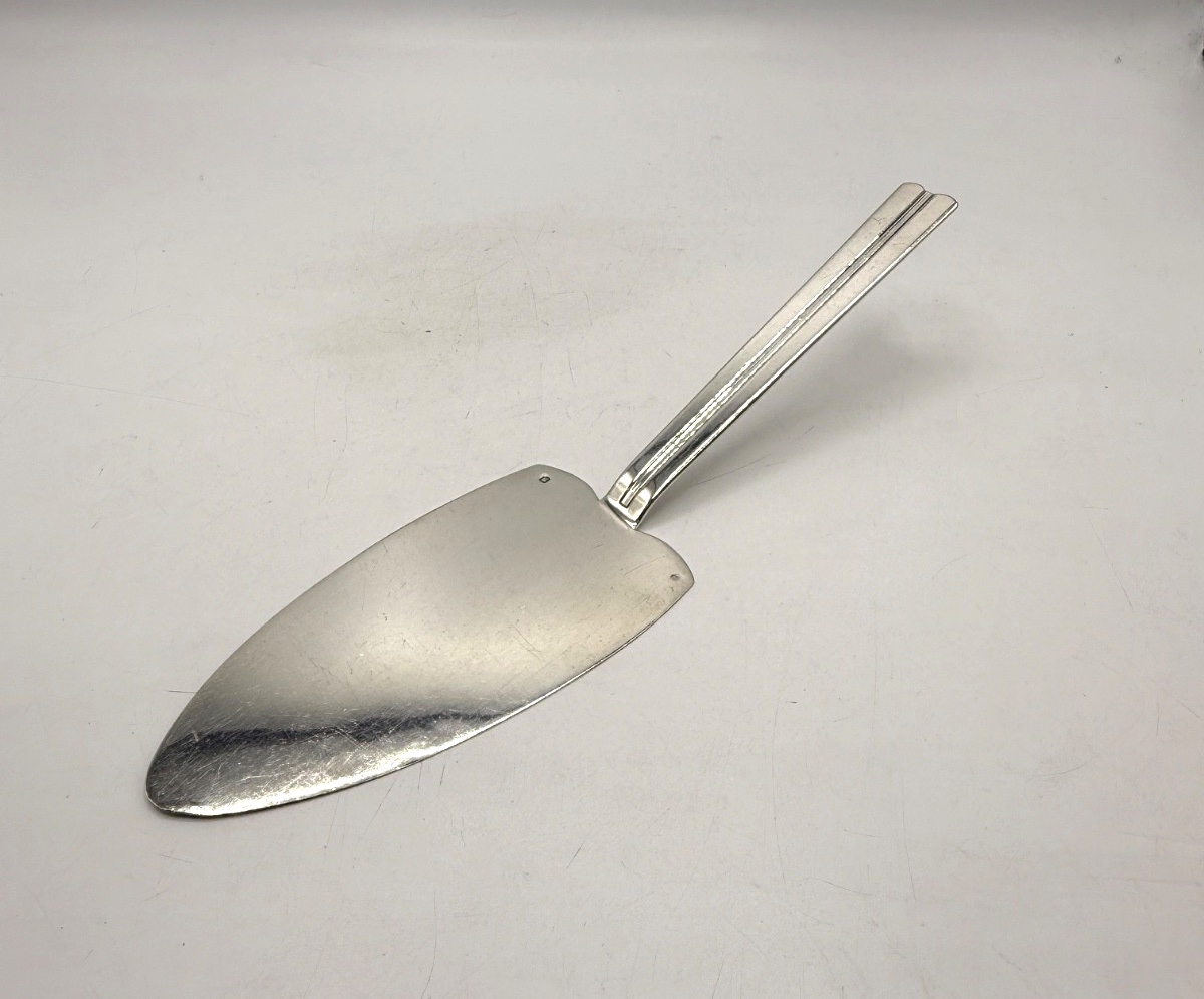 Pelle à tarte en argent massif Art Déco par Ravinet d'Enfert-photo-3