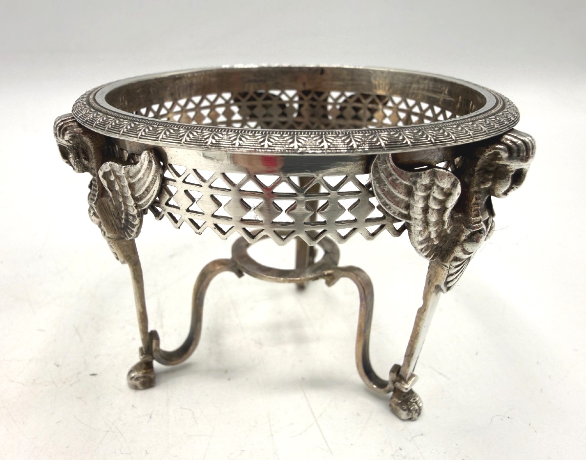 Paire de salerons en argent massif, poinçon 2ème coq-photo-2