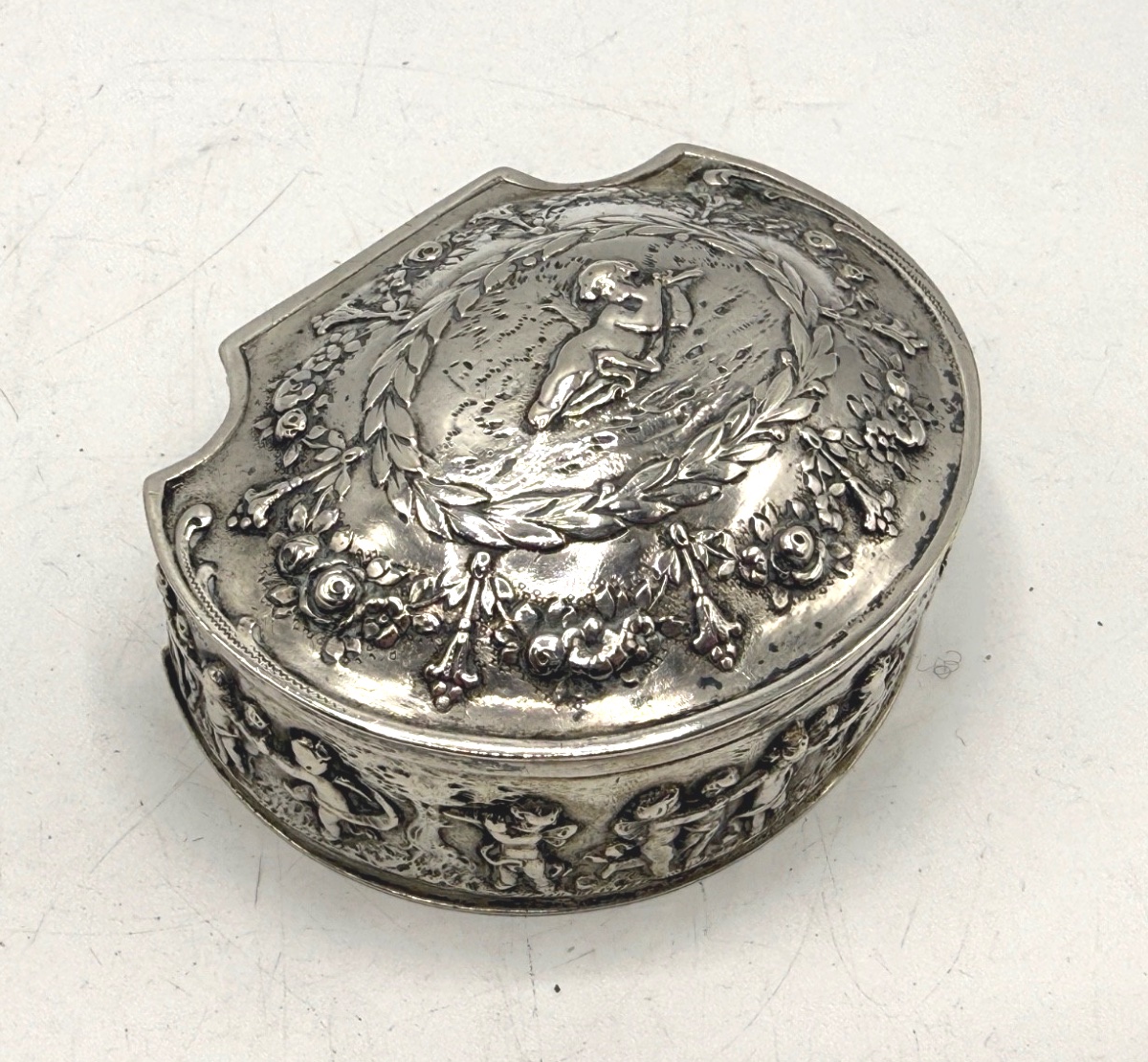 Solid Silver Oval Box-photo-6