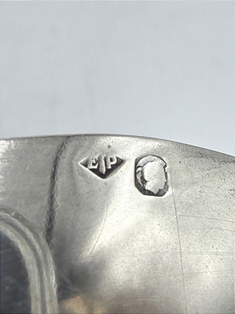 Baguier sur piédouche en argent massif par Jean-Elisée Puiforcat-photo-4