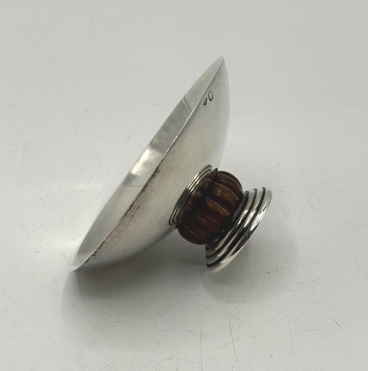 Baguier sur piédouche en argent massif par Jean-Elisée Puiforcat-photo-5