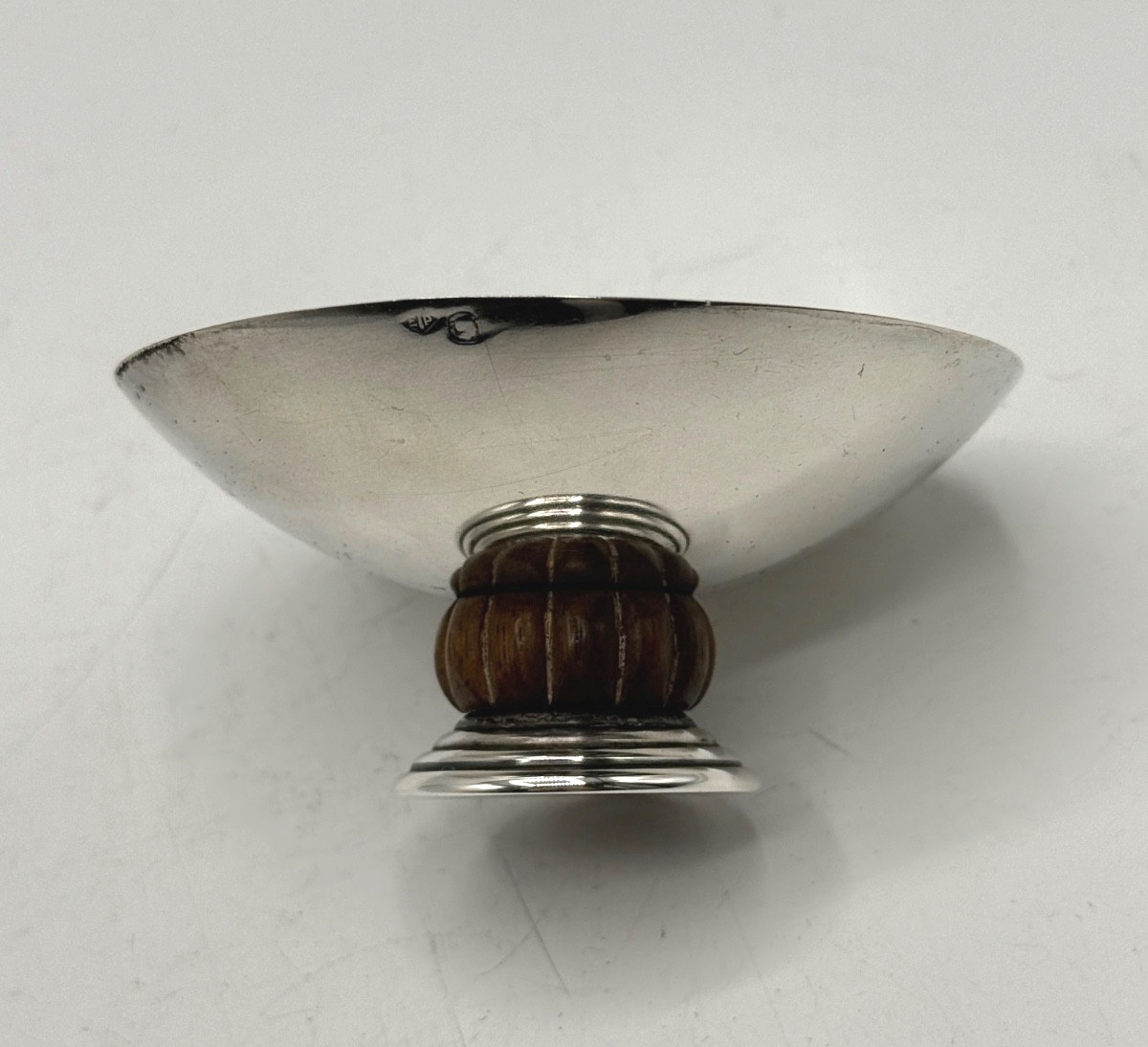 Baguier sur piédouche en argent massif par Jean-Elisée Puiforcat-photo-6