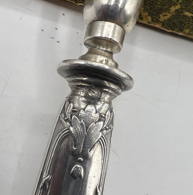 Suite Of 12 Ribbed Sleeves Silver-plated Sleeves-photo-2