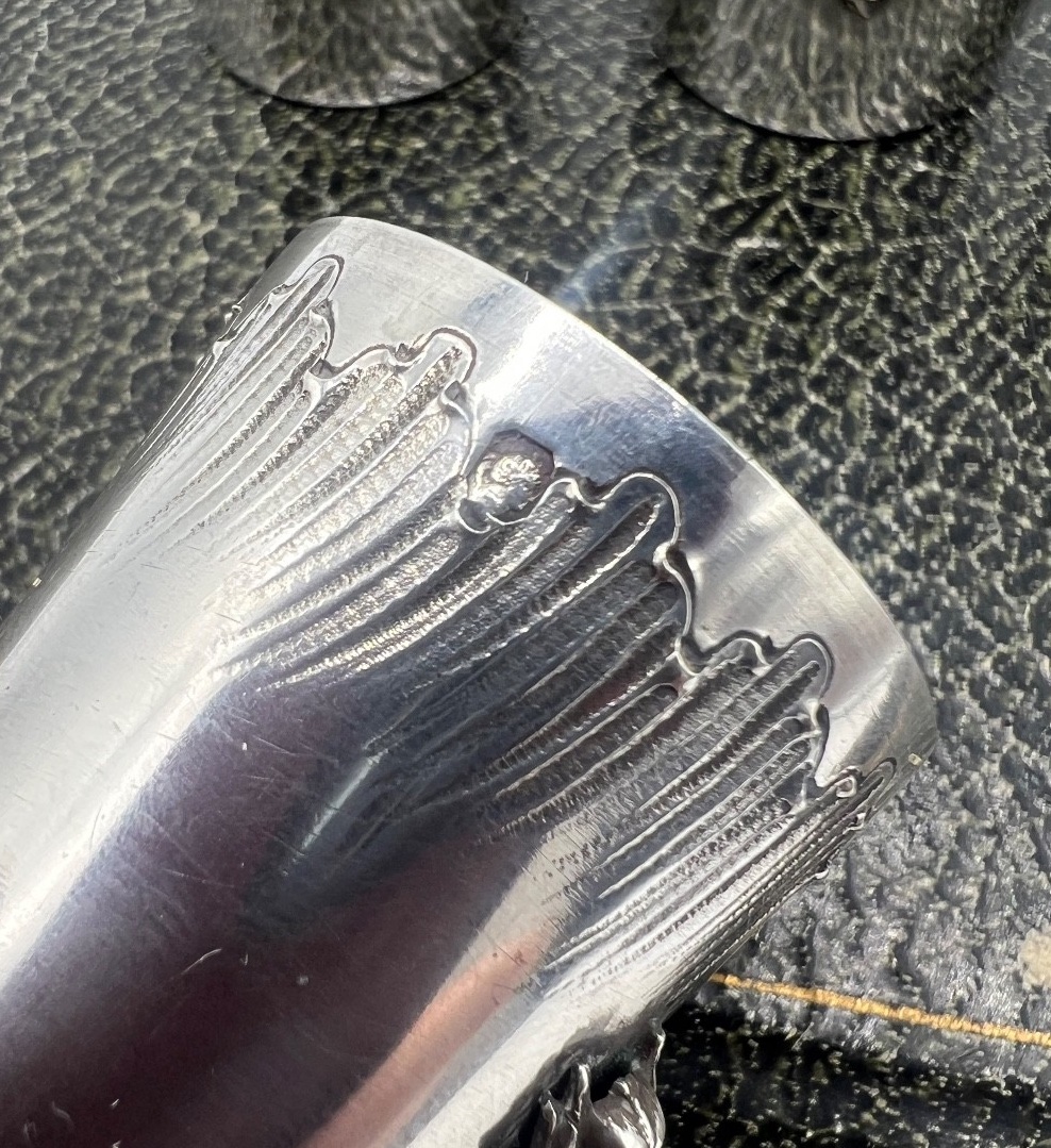 Suite Of 6 Solid Silver Liqueur Glasses-photo-2