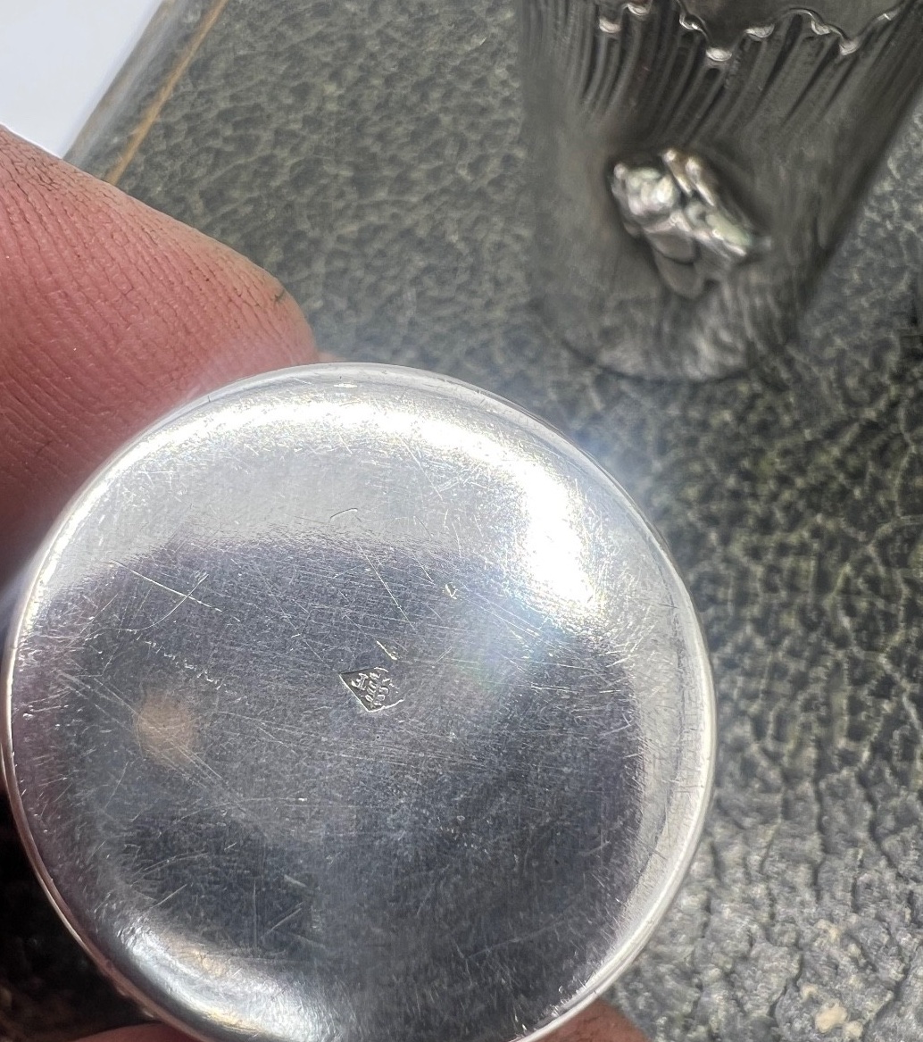 Suite Of 6 Solid Silver Liqueur Glasses-photo-3