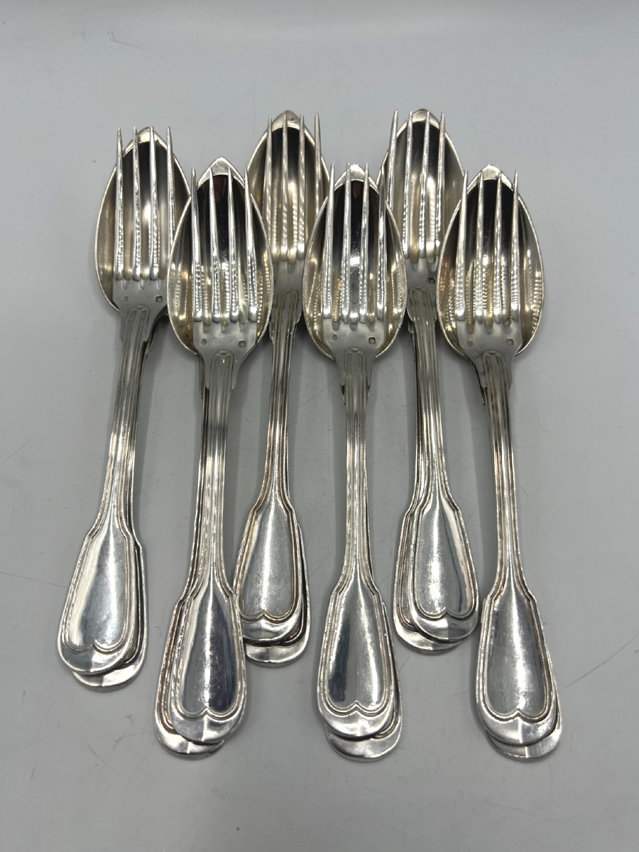 Set Of 6 Filet Entremets By Puiforcat