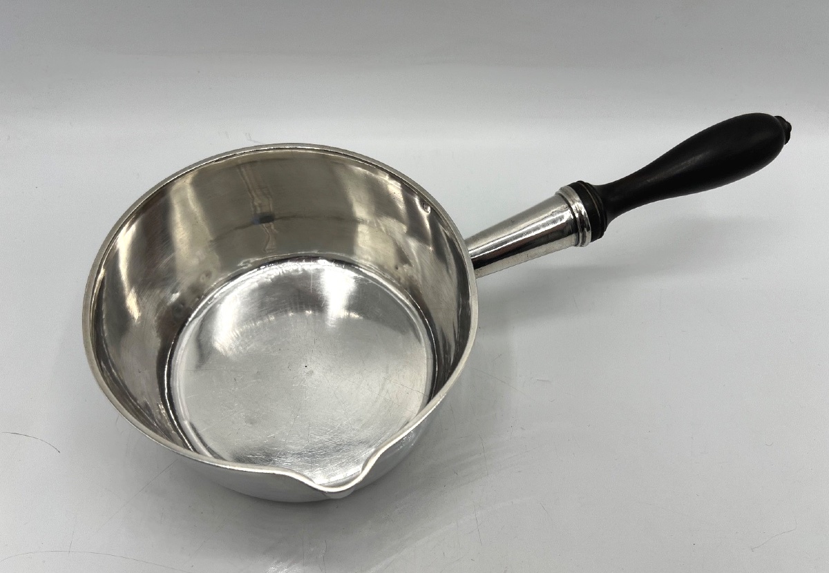 Casserole en argent massif poinçon 2ème coq-photo-3