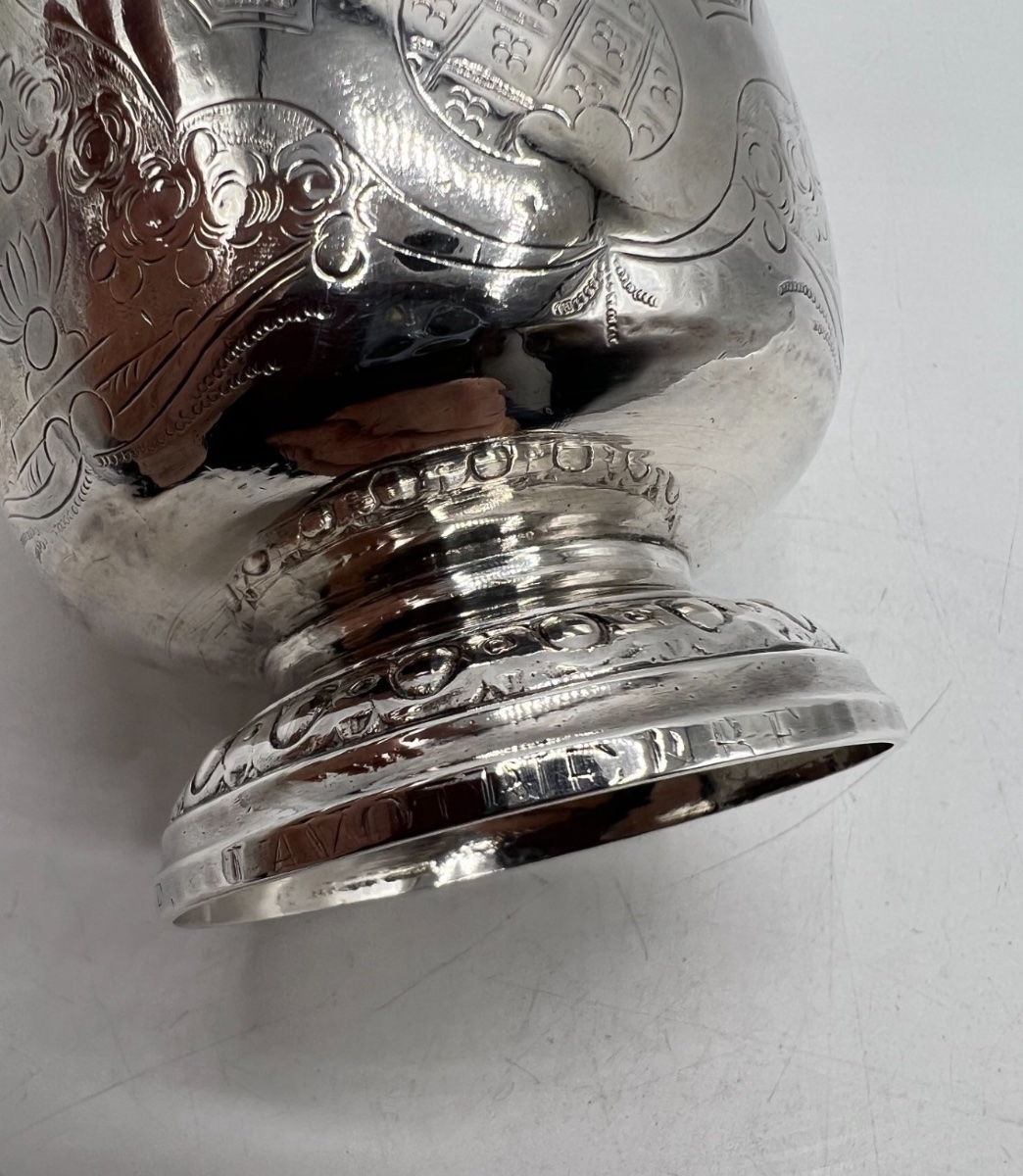 Tulip Tumbler In 18th Century Sterling Silver-photo-4