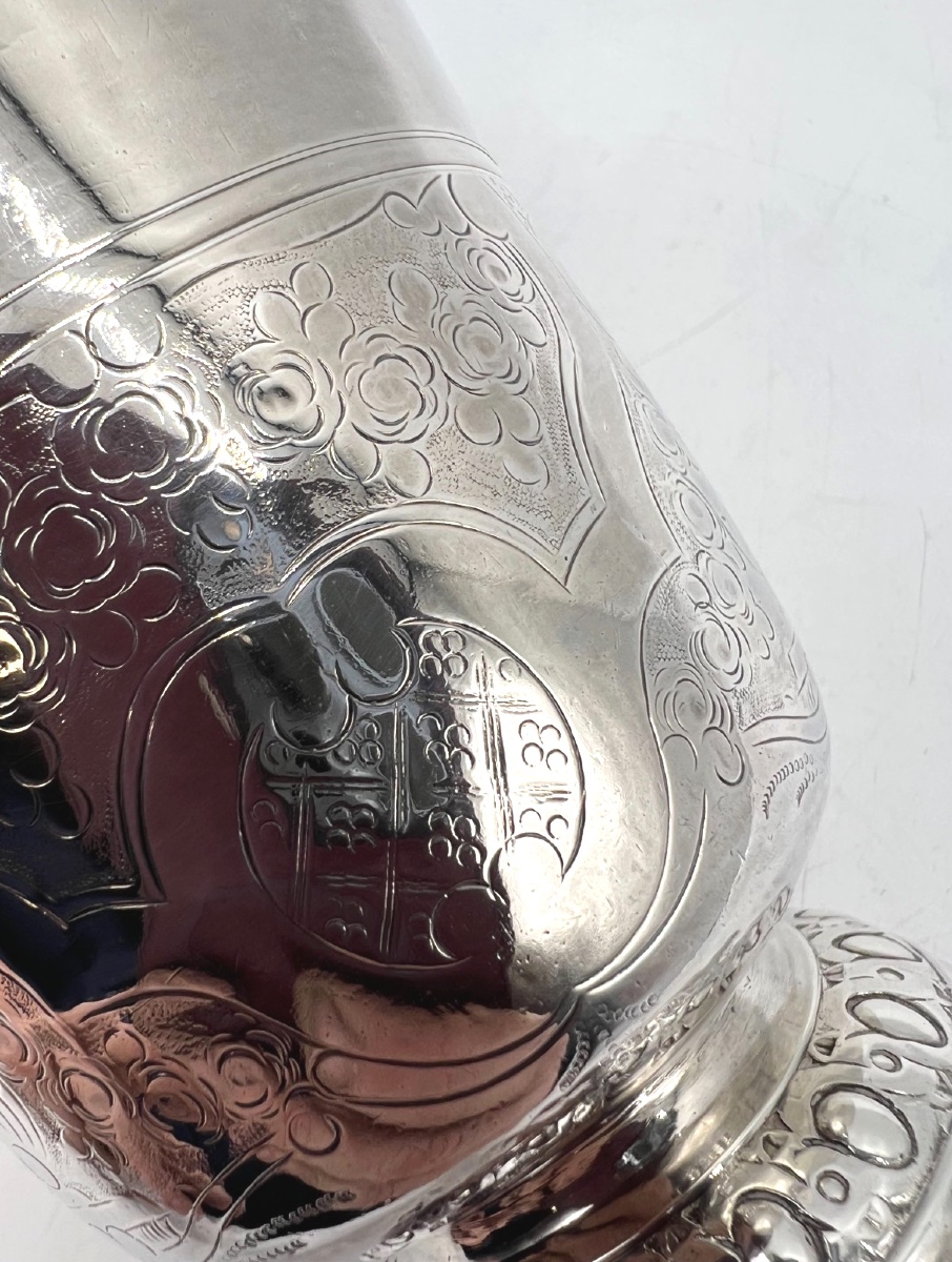 Tulip Tumbler In 18th Century Sterling Silver-photo-1