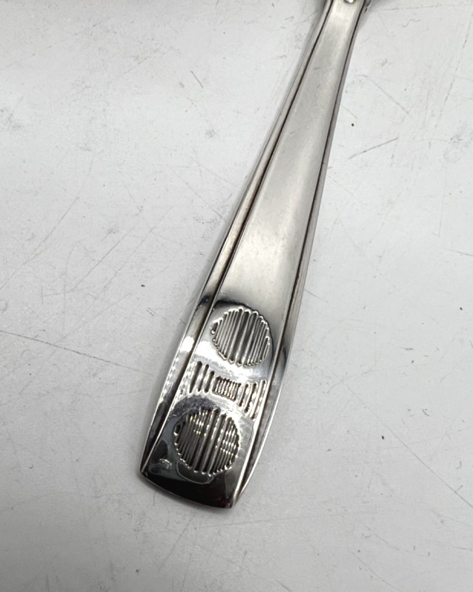 Art Deco Egg Cup And Spoon-photo-4