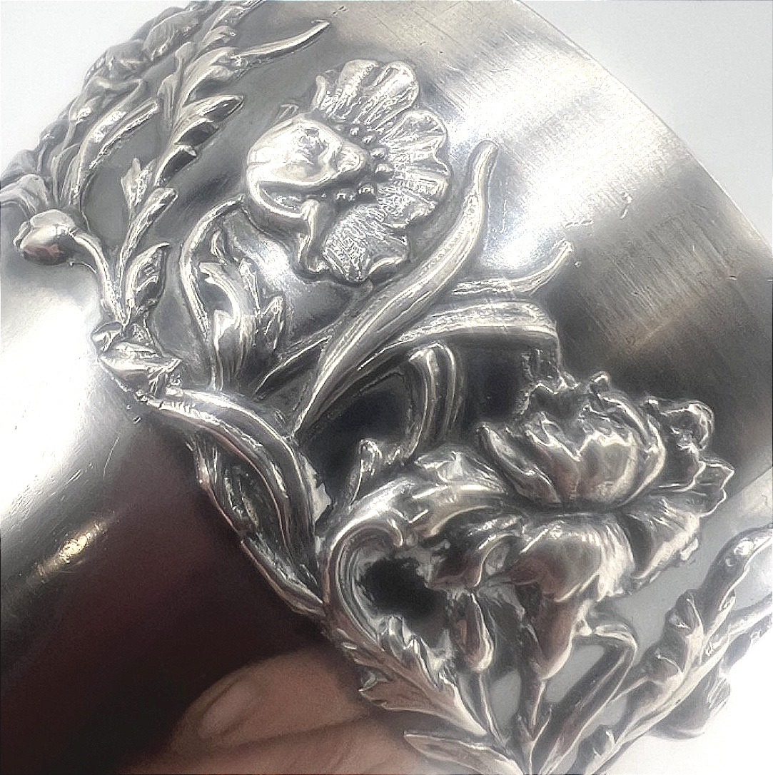 Art Nouveau Sterling Silver Tumbler-photo-4