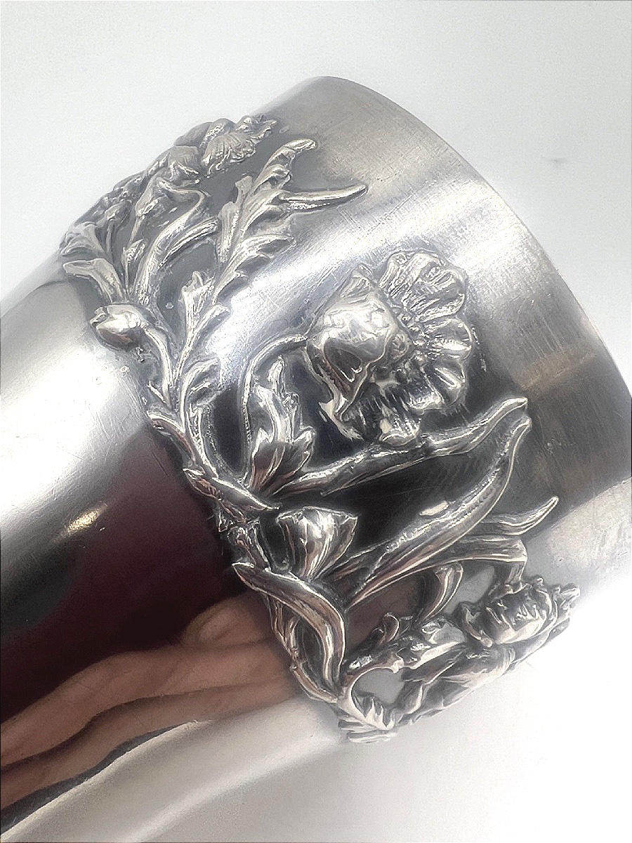 Art Nouveau Sterling Silver Tumbler-photo-1
