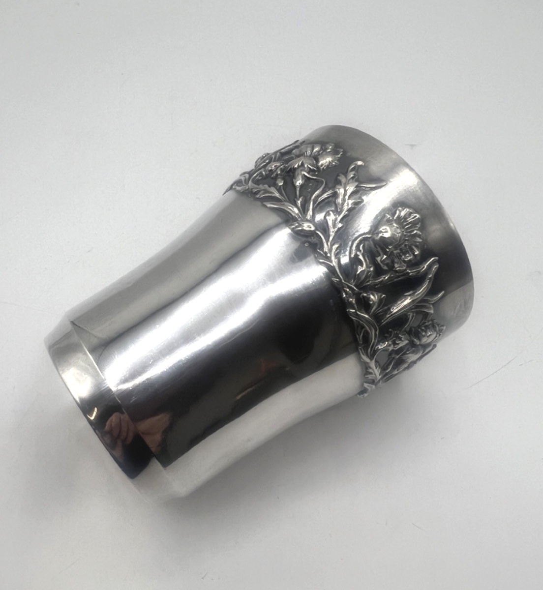 Art Nouveau Sterling Silver Tumbler-photo-2