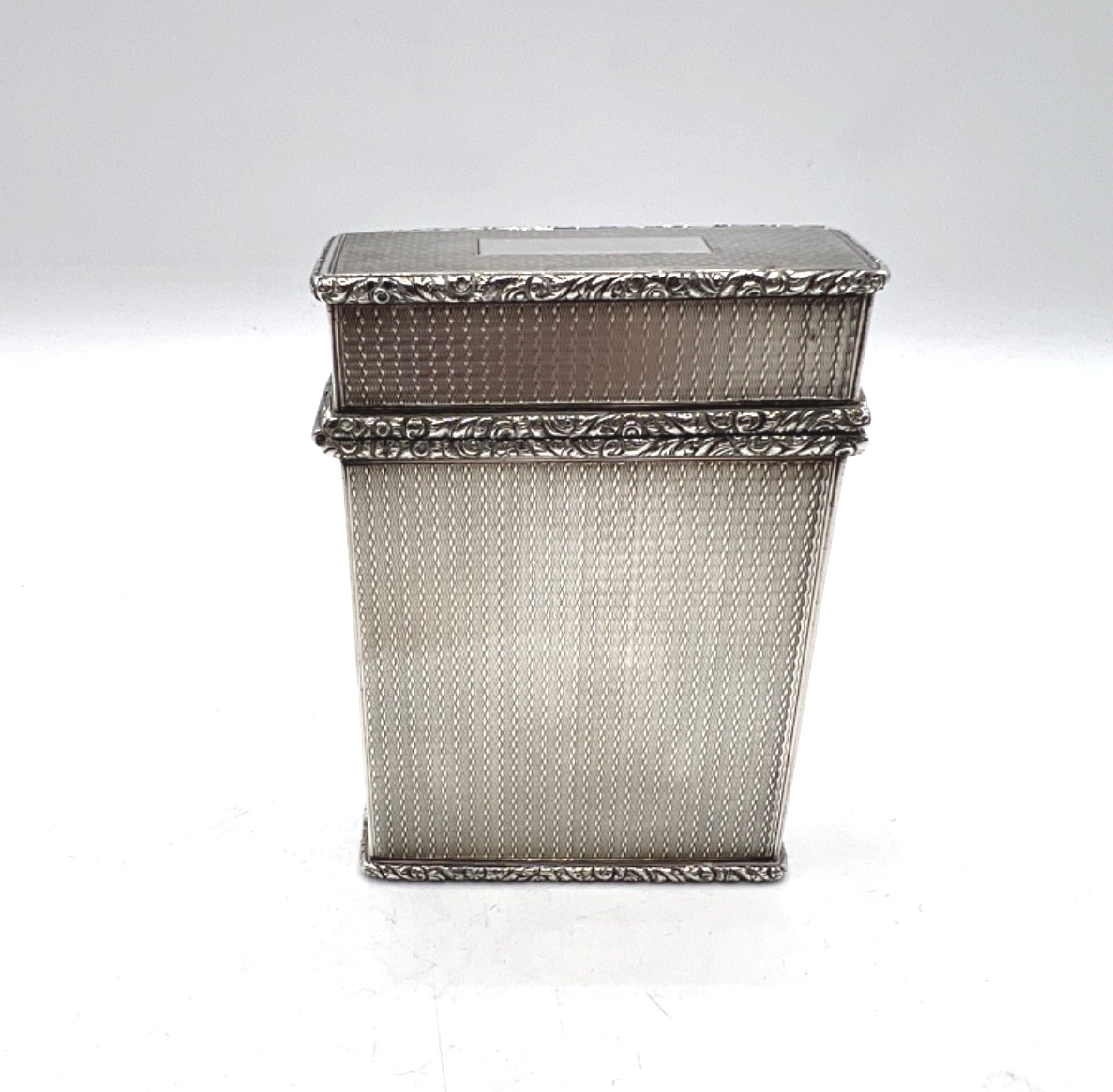 Etui à carte en argent massif époque 19ème, Angleterre-photo-1