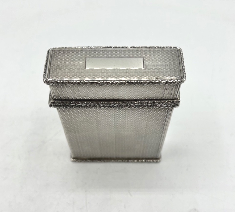 Etui à carte en argent massif époque 19ème, Angleterre-photo-2