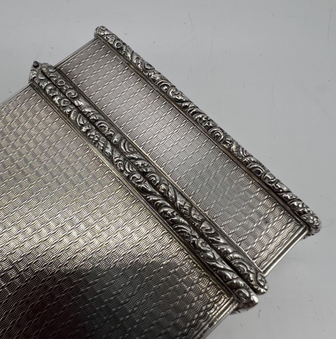 Etui à carte en argent massif époque 19ème, Angleterre-photo-3