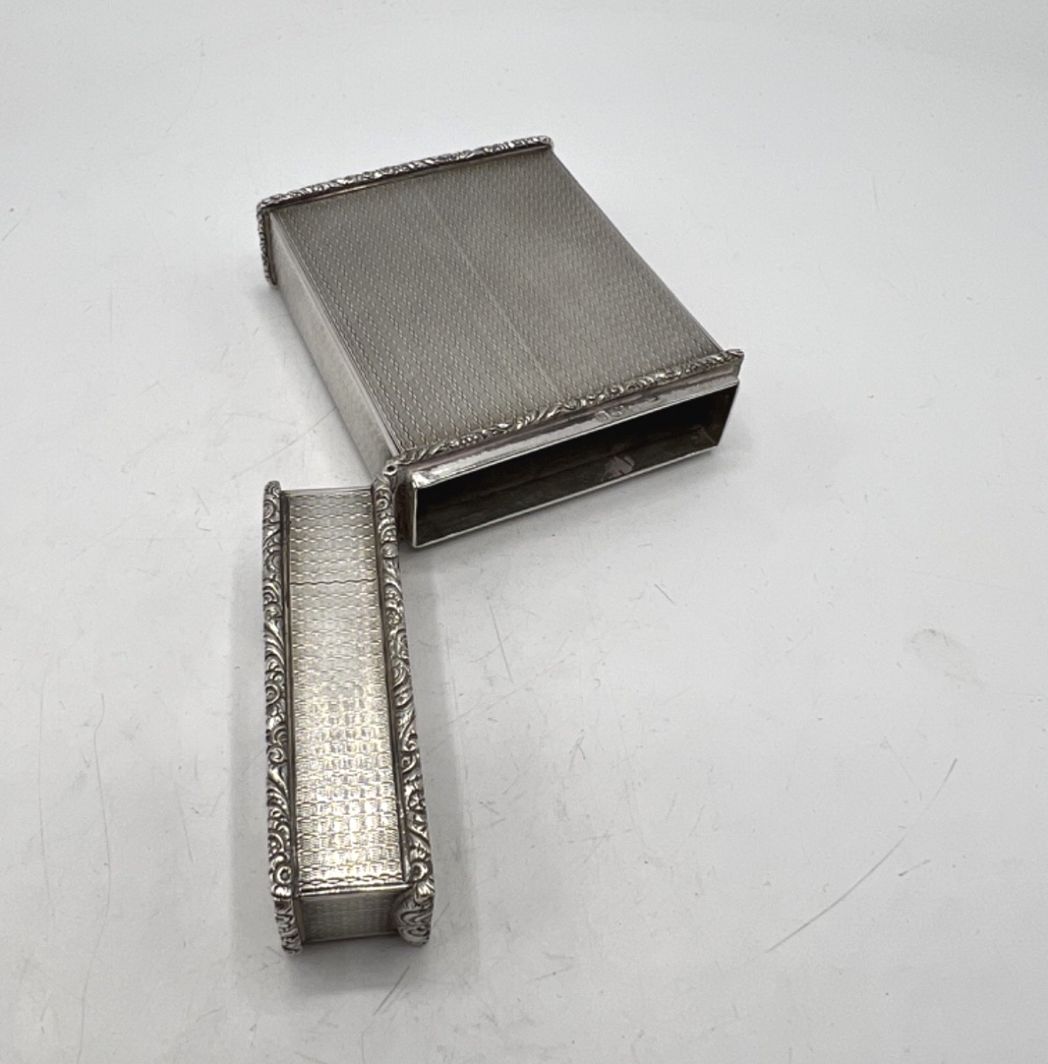 Etui à carte en argent massif époque 19ème, Angleterre-photo-6