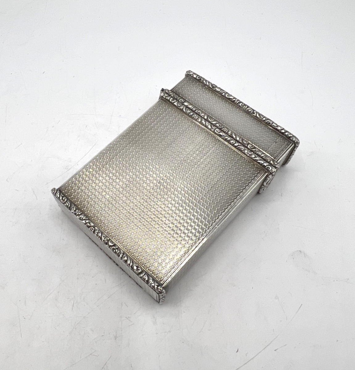 Etui à carte en argent massif époque 19ème, Angleterre