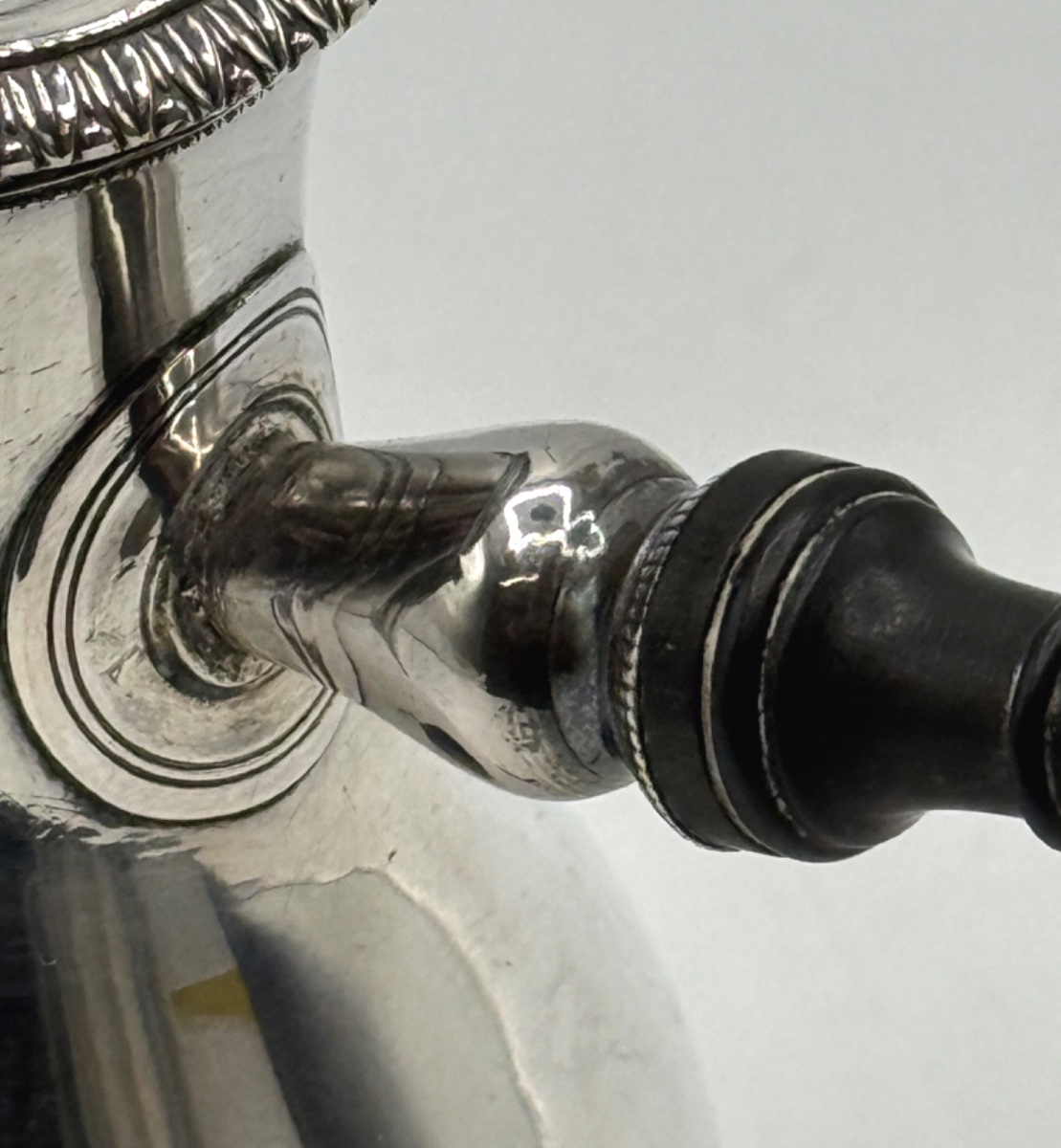 Self-serving Silver Jug 19th Century-photo-3