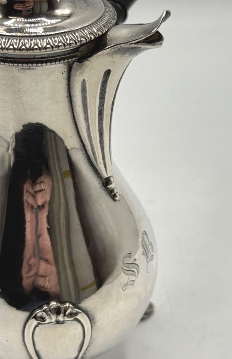 Self-serving Silver Jug 19th Century-photo-4