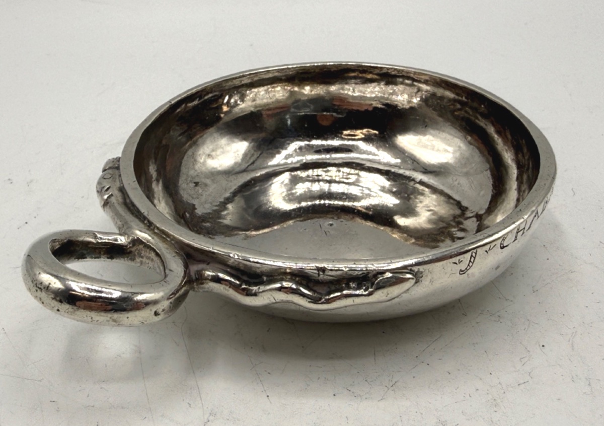 Solid Silver Wine Tasting 18th Century-photo-3
