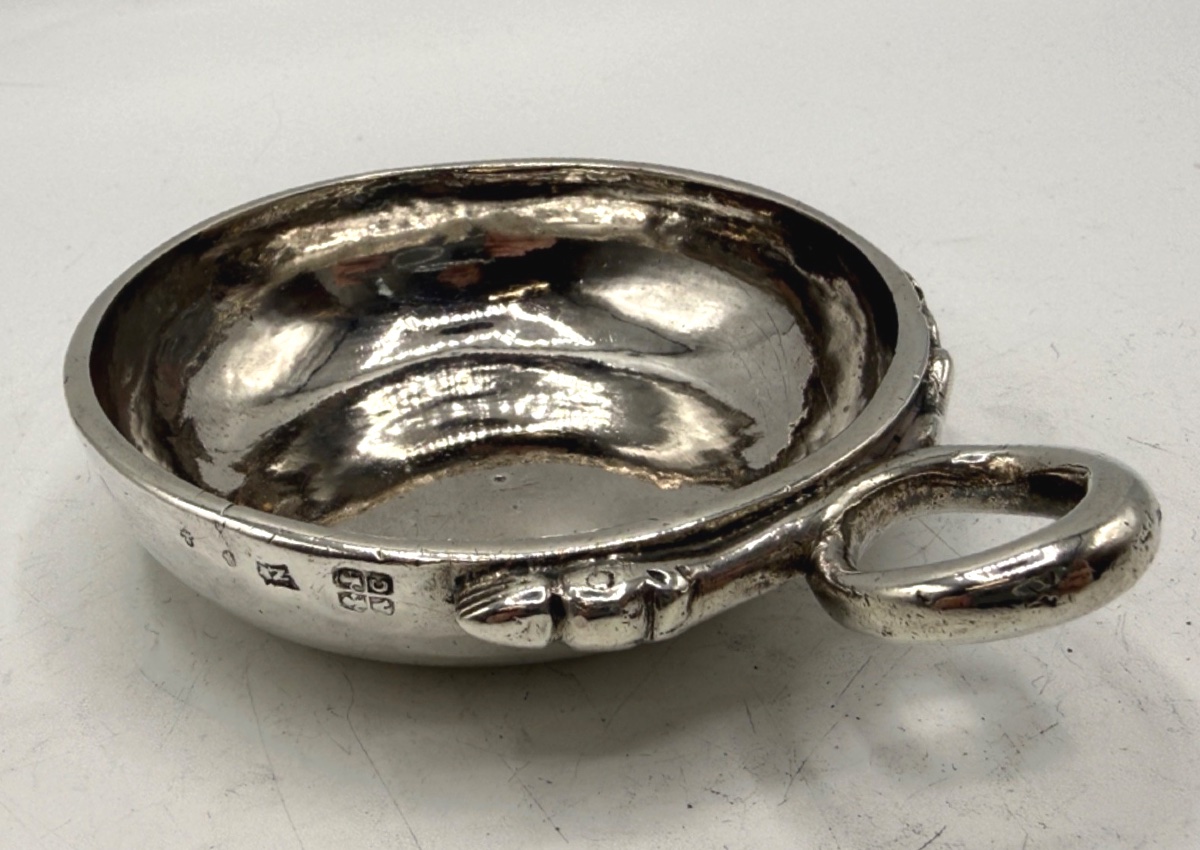 Solid Silver Wine Tasting 18th Century-photo-4